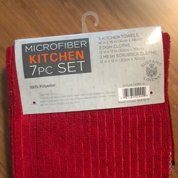 Sultan's Linens 7 Piece Microfiber Kitchen Set - Picture 4 of 4